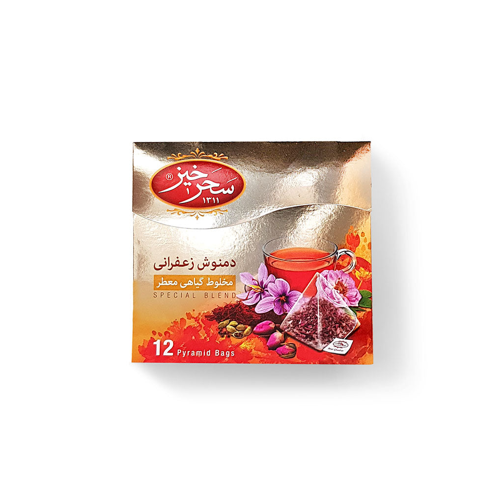 Saffron Herbal Infusion 12 Pyramid Bags 2gr