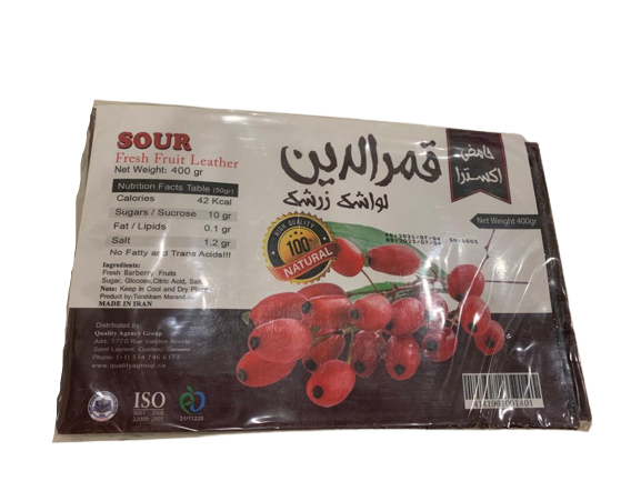 GhamarodinSour Fresh Fruit Leather-400 gr